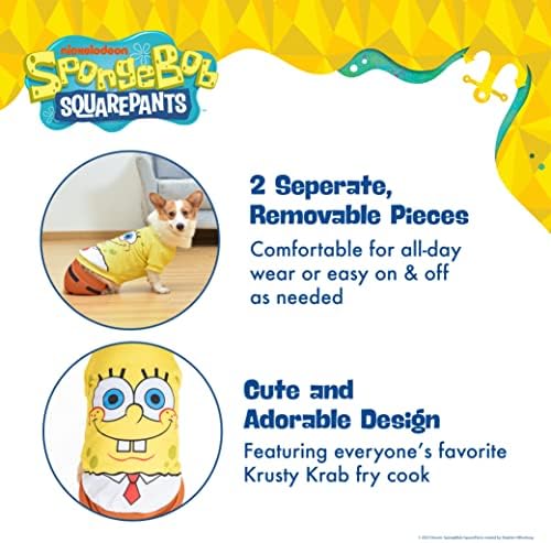Spongebob SquarePants за домашни миленици за Ноќта на вештерките и шорцеви за кучиња - забавни и слатки носии за Ноќта на вештерките
