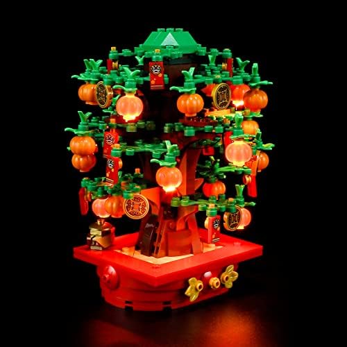 Осветлување Светло За Лего - 40648 Пари-Комплет За Осветлување Предводен Од Дрво Компатибилен Со Лего Модел На Градежни Блокови - Не Е Вклучен