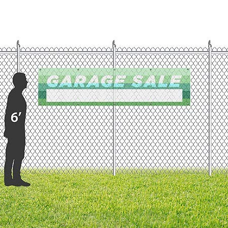 CGSignLab | „Продажба на гаража -Модерен градиент“ винил банер отпорен на ветерна мрежа | 8'x2 '