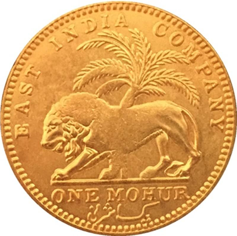 1841 Британски Монети Чист Бакар Позлатен Антички Сребрен Долар Монета Занает Колекција