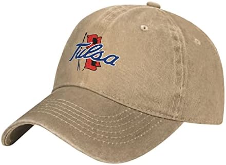 Парндеок Универзитет од Тулса капа прилагодлива бејзбол капа памук каубојски капа, модерен за маж жена