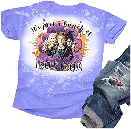 Изветвена маица за Ноќта на вештерките, мали девојки девојки Сандерсон сестри, графички мета, смешни букви печати хокус покус кошула