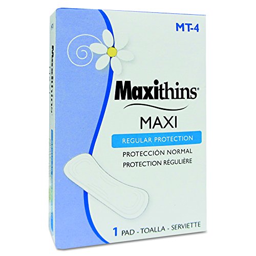 Hospeco MT4 Maxithins veded санитарни салфетки 4-GID-HOSMT-4 & Tampax Pearl Tampons Редовна апсорпција, со плетенка со протекување