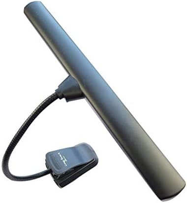 Дополнително широко клип-он музички штанд Оркестар Светлина- 18 LED LED полнење USB пијано, биро, ламба за читање