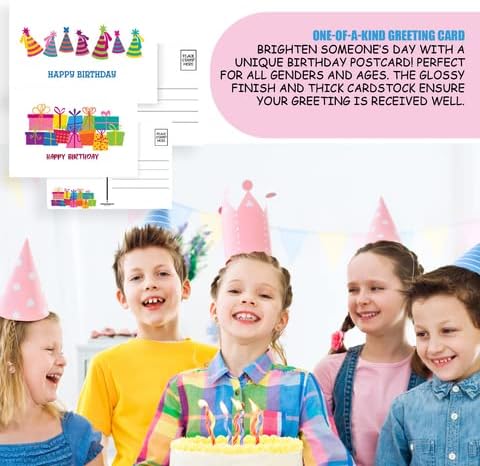Колекција Стоунхаус Забава Среќни роденденски картички - Асортиман за роденденски разгледници за мајка, наставничка, студенти, деца и најблиски