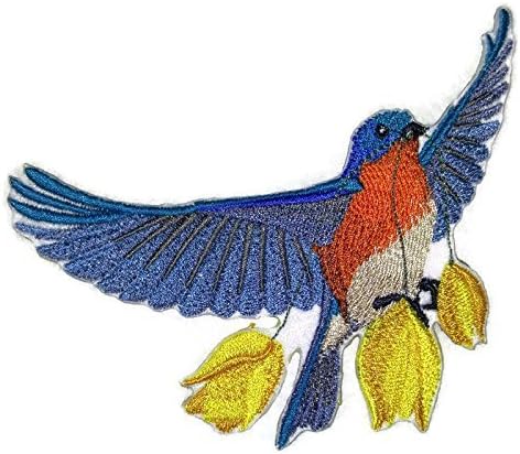 Природата ткаеше во навои, Неверојатни птици Кралство [единечна летачка птица] [обичај и уникатно] везено железо на/шива лепенка