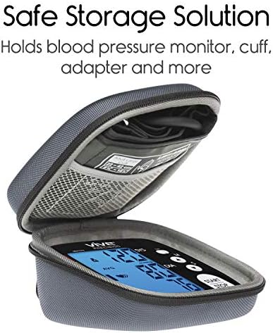 Vive Precision Close Cloke Monitor Case - Тешко носење торба за складирање на медицински патувања - Универзално компатибилна