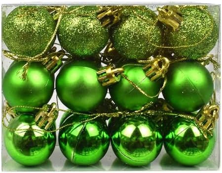 48 божиќен украс на топката, пластична божиќна украс за висина од пластична божиќен украс, може да ја украси елката или празничната свадбена