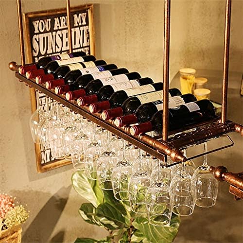 Креативна едноставност, решетката за вино под кабинетот Монтирано железо црвено вино држачи Подигната чаша решетката за домаќинства дневна соба превртено кабине?