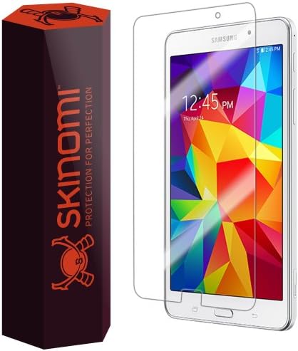 Заштитник на екранот Skinomi компатибилен со Samsung Galaxy Tab 4 7.0 Clear Techskin TPU Anti-Bubbul HD HD филм