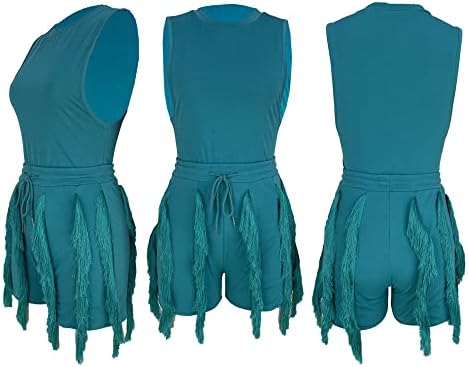 Кратки комплети на Меслима за жени секси 2 парчиња облеки со цврсти врвови на рабници на рабки од шорцеви поставуваат партиски спојки