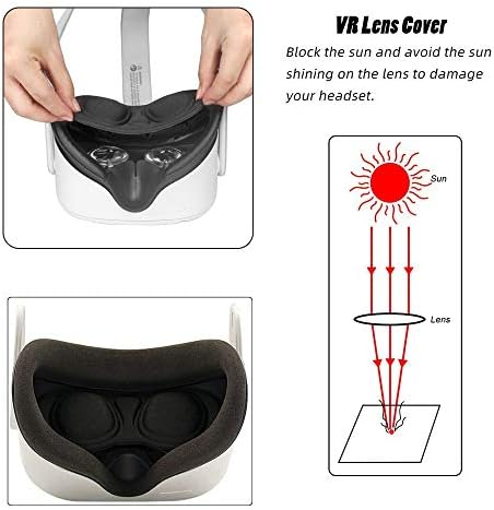 VR глава лента за глава Грава гравитација Притисок за намалување на пената за глава за замена и леќи Заштита на капакот на капакот на прашината