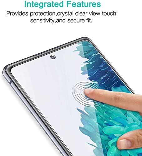 LK 3 Пакет Samsung Galaxy S20 FE Заштитник На Екранот со Рамка За Усогласување, [9H] Калено Стакло, Отпорно На Гребење, Без