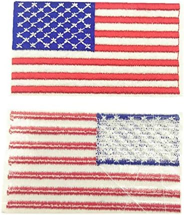 10 парчиња во САД закрпи на знамето железо на извезена американска американска САД во Соединетите држави Облека за лепенка за лепенка за