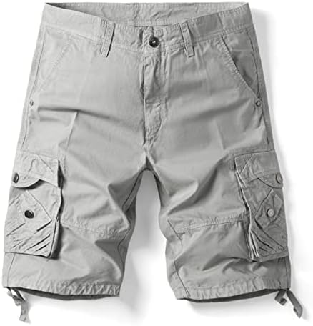 Машки карго -шорцеви за мажи, кратки панталони, кратки панталони, случајни лабави џемпери шорцеви