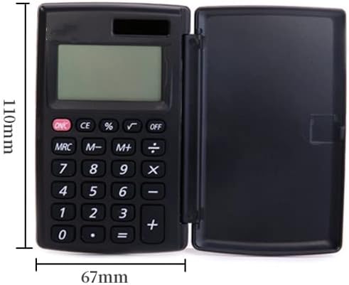 MJWDP Преносен калкулатор џеб мини калкулатор Мала 8-цифрена покривка батерија соларна двојна моќност