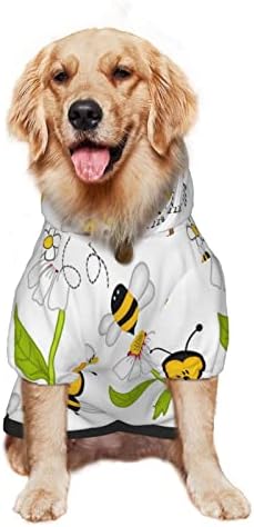 Големо кучиња Худи смешно-пипет-жолто-жолто-миленичиња облека џемпер со капа мека мачка облека со палто x-large