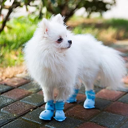 Чевли за домашни миленичиња кучиња водоотпорни дождовни чевли анти -лизгачки мачки чевли гумени чизми за чорапи за обувки на отворено