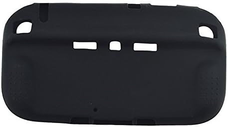 Силиконски анти-лизгачки заштитник кутија кожа мека обвивка за обвивка за Nintendo wiiu wiiu gamepad црно