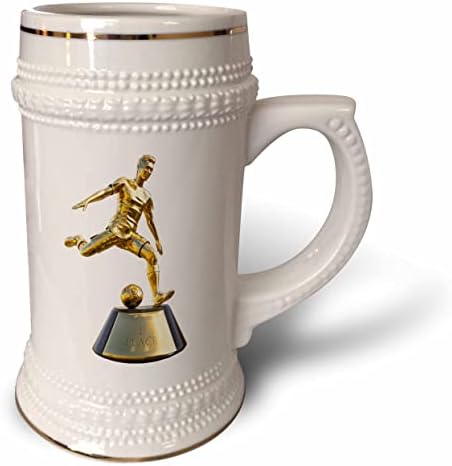 3дроуз Боем Графички Награди - машки фудбалер трофеј во злато - 22оз Штајн Кригла