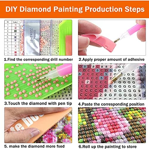 DIY 5D дијамантски комплети за сликање свињи розова, дијамантна кристална ринестон вез за везови слики уметност боја по број комплети
