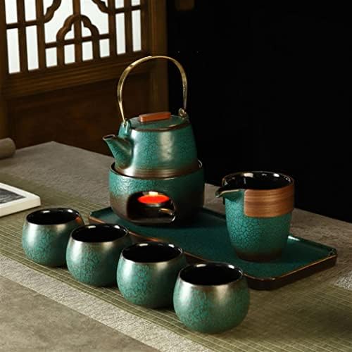 ГЕНИГВ Топол Чај Кунг Фу Чај Сет Тилапот Чај Чаши Правење Чај Кинески Гроздобер Чај Котел