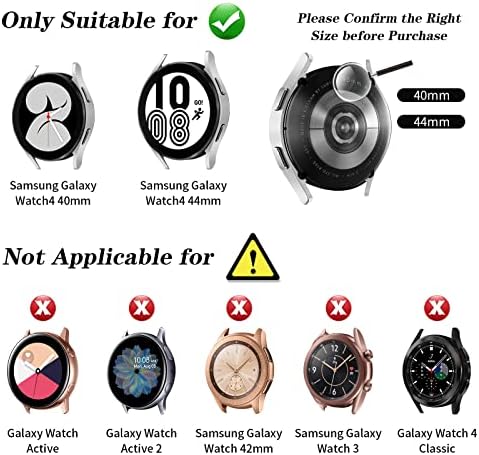 ОУОЈОЗИ Бендови Компатибилен Со Samsung Galaxy Watch 4 40mm 44mm со Заштитник На Екранот Случај, 20mm Брзо Ослободување Часовник Бенд