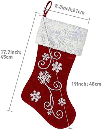 Божиќни чорапи на Xamshor за семејни празници украси за Божиќ