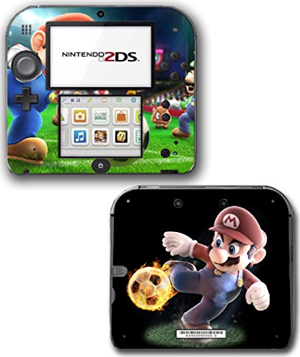 Марио Спортски суперarsвезди тениски фудбалски голф видео игра винил декларална налепница за кожа за конзола на Nintendo 2DS системска