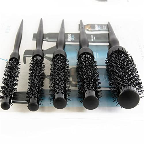Jydqm тркалезен чешел за коса фризерски четки за коса, најлонски керамички железо цевка, алатки за стилизирање на салони за салони со тркала