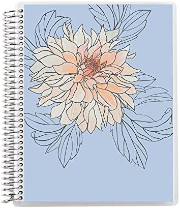 Ерин Конрен 8,5 x 11 Спирална графичка хартија тетратка - флора. Тетратка за пишување 160 страници, цртање и уметничка мрежа.