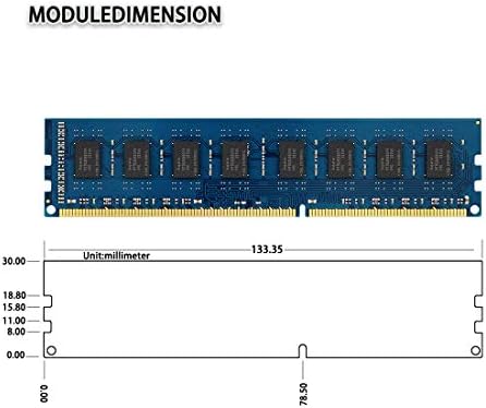 DUOMEIQI PC3 10600U DDR3 1333 RAM МЕМОРИЈА 8GB PC3 10600 DMM Меморија DDR3-1333 PC3-10600U 1333MHZ UDIMM 2RX8 CL9 1.5 v 240 pin Не-ECC Unbuffered