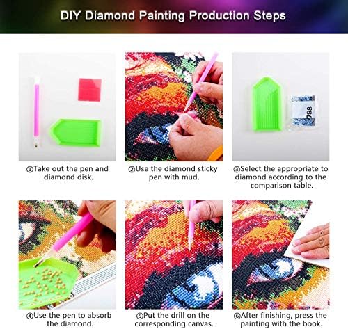 DIY 5D Diamond Painting Sime Catcher по комплети за броеви, сликање целосна вежба кристална кристална слика уметност занает за домашен wallиден