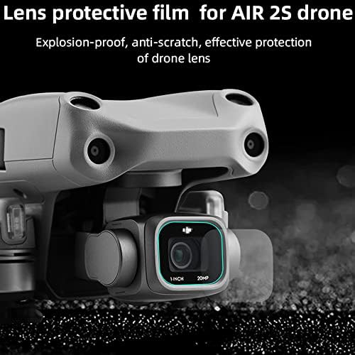 PCTC Drone Air 2S Tempered Glass Lens Ecter Заштитна слика за заштитен филм за заштитен филм за DJI Air 2S Додатоци за леќи за леќи