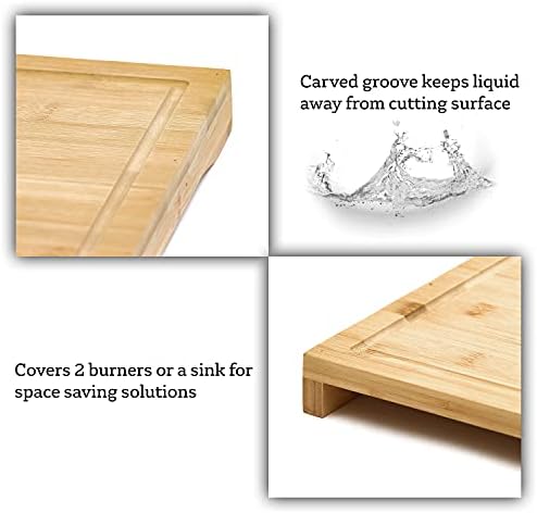 Иновации за трговска марка 21 Бамбус мијалник и табла за покривање на шпорети и сечење