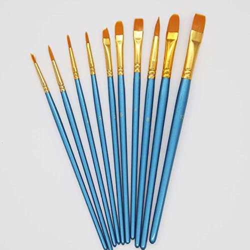 10 компјутери најлонски четки за боја на коса пенкало поставено за акварел масло за сликање уметност за канцелариски материјал