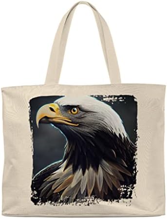 Торба за торбичка за отпечаток од орел - ладна торба за шопинг - Патриотска торба за тота