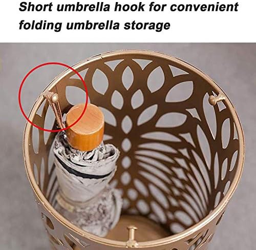 Paifa чадор стои, држач за чадори за слободни стои, метални чадор за трска, со куки, ng и трајно/злато