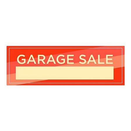CGSignLab | „Продажба на гаража -Модерна дијагонална“ прозорец за лепење | 36 x12