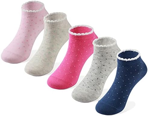 Денот на памук Денови девојки модни модни ниски исечени глуждови со кратки чорапи