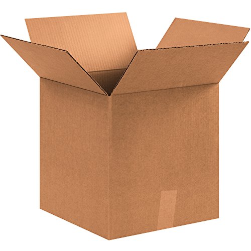 Кутија САД 25 пакет брановидни картонски кутии, 12 3/4 L x 12 3/4 W x 13 1/2 H, Kraft, испорака, пакување и движење