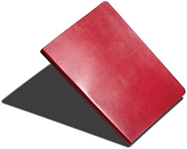 Серија на потписи на Зекенц Класик 360, Големина: Голема лајт, боја: црвена, хартија: решетка, мека лаптоп, мека врзана весник, 7,5 х 10,