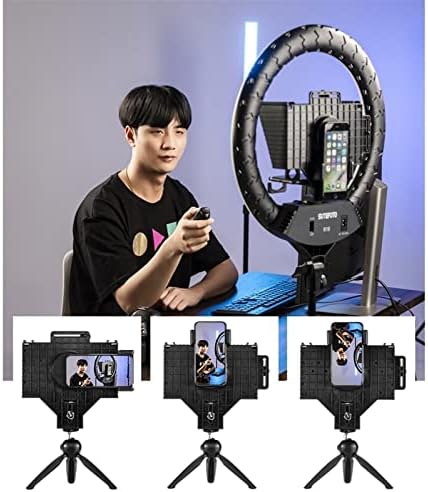 XueSha TELEPROMPTER преносен за видео за снимање во живо за интервју за интервју за интервју, проследување таблета DSLR, натпис на натпис