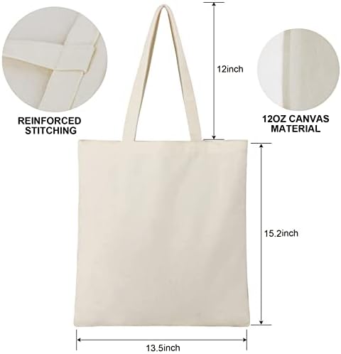 Beegreen Симпатична торба за платно со естетска торба со тота со рачки со рачки Еко пријателски графички памук за еднократна употреба торба за жени наставник Мајка как