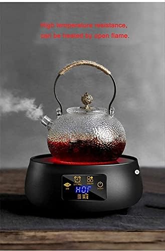 Билен чајник Чајник 700мл Стаклен Чајник Отпорен на Топлина Погоден За Индукциски Шпорет Чајник За Греење Со Отворен Пламен