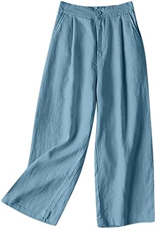 Miashui женски пантолони костуми обични молив, пантолони, еластични панталони за дишење лабави памучни женски обични панталони еластични