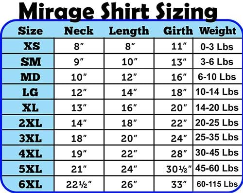 Производи за миленичиња од Мираж 16-инчи Донеси секси кошули за печатење на задниот екран за домашни миленици, X-LARGE, бело