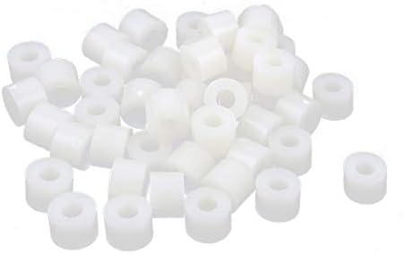 Пластични цилиндри за пластични цилиндари за миење садови 7мм х 3,2мм х 5мм 50 парчиња слонова коска (Espaciadores de cilindros de Plástico arandelas 7 mm x 3,2 mm x 5 mm 50 Piezas de marfil