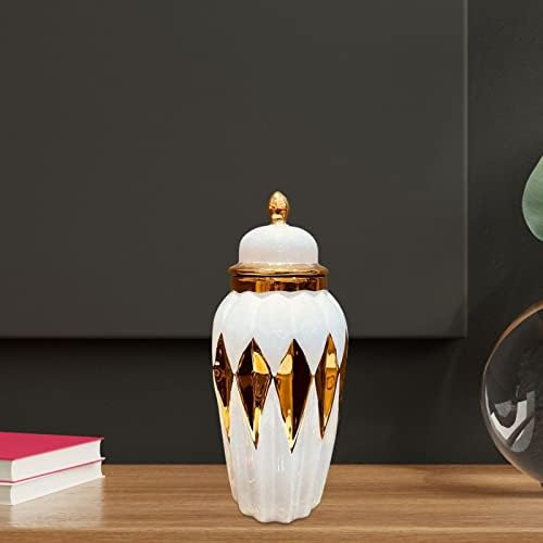 Милагето европски стил керамички ѓумбир тегла со капаци керамички вазни цветни аранжмани уметнички дела таблети со колекционерски чај