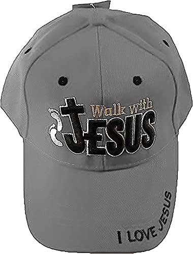 Црна Патка Бренд Извезени Прошетка Со Исус Прилагодливи Бејзбол Капа - Повеќе Бои На Располагање